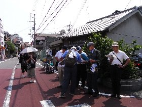 高殿地域のフィールドワーク風景